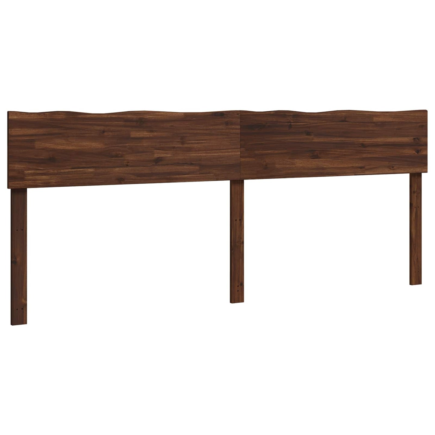Live Edge Headboard ROSTOCK Dark Brown 200 cm Solid Acacia Wood
