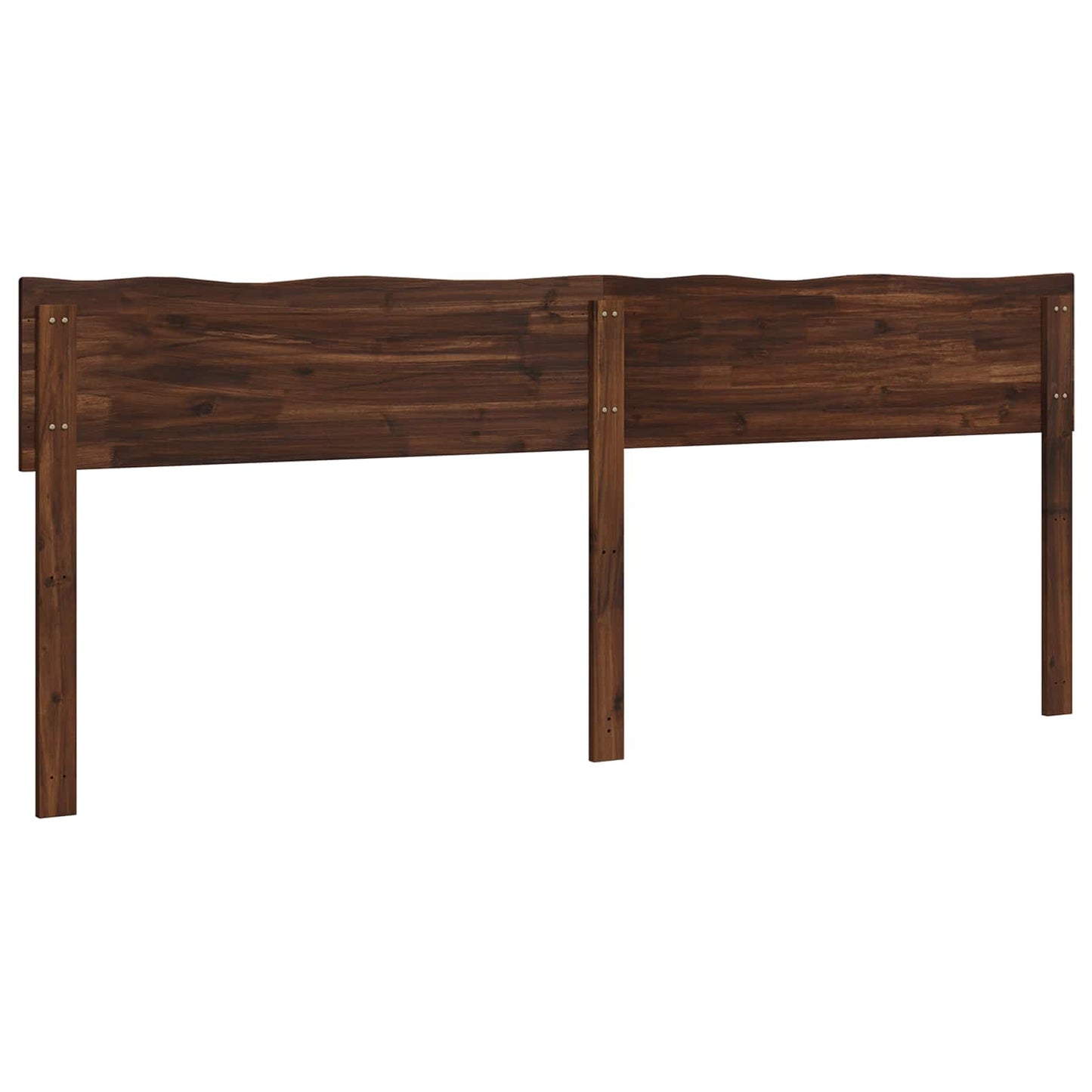 Live Edge Headboard ROSTOCK Dark Brown 200 cm Solid Acacia Wood