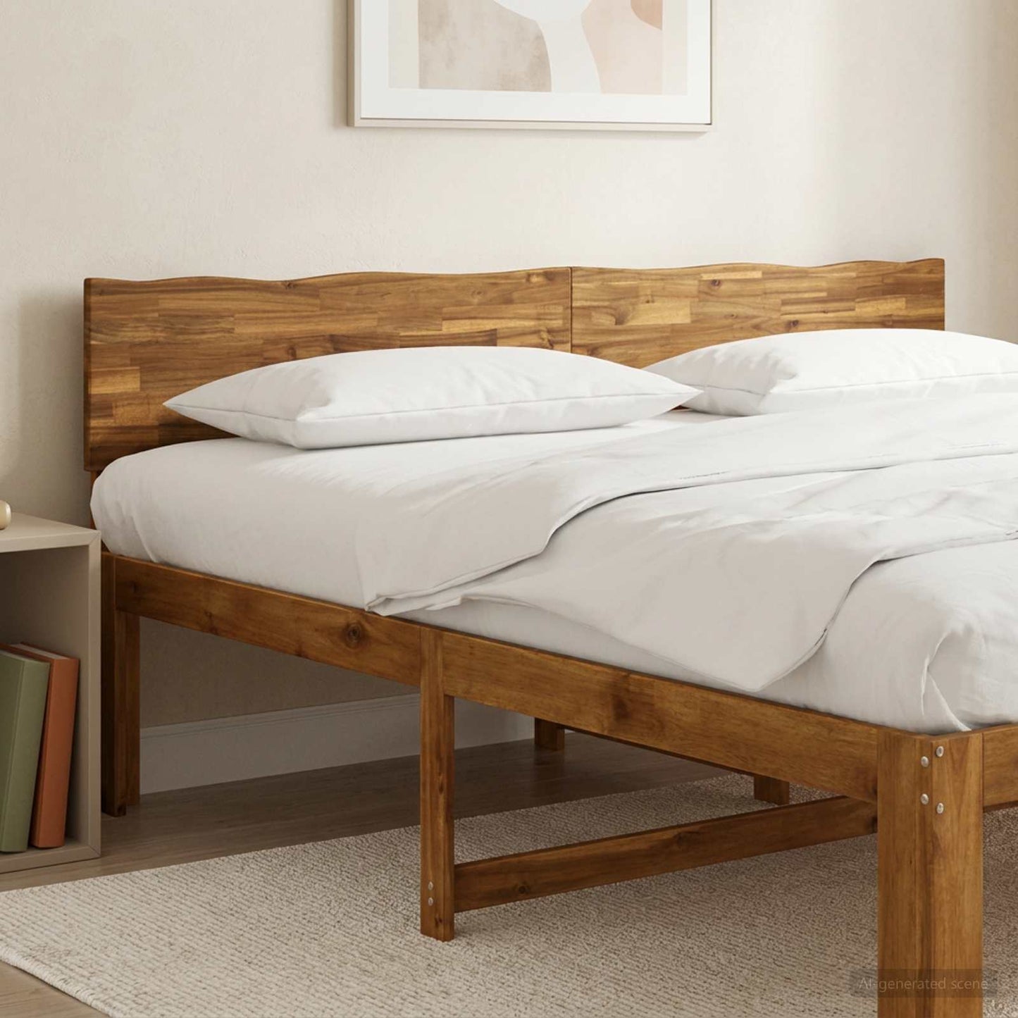 Live Edge Headboard ROSTOCK Natural 200 cm Solid Acacia Wood