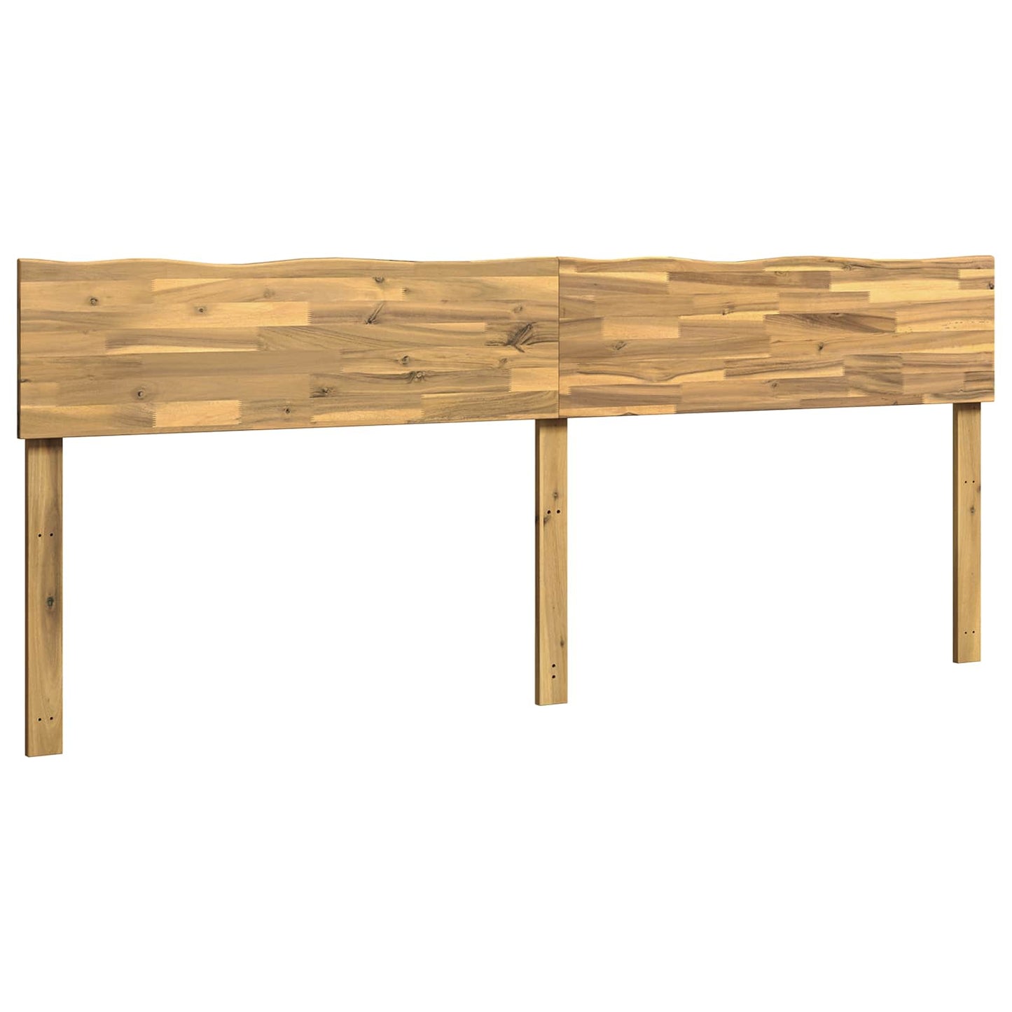 Live Edge Headboard ROSTOCK White 200 cm Solid Acacia Wood