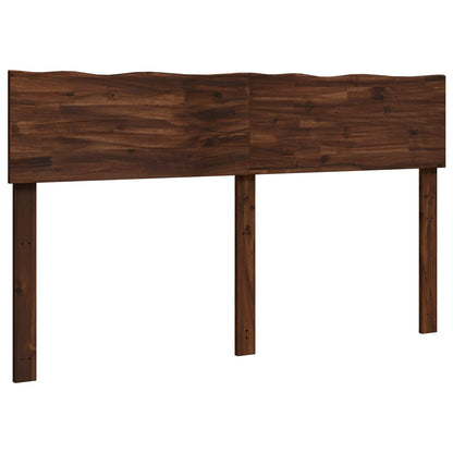 Live Edge Headboard ROSTOCK Dark Brown 160 cm Solid Acacia Wood