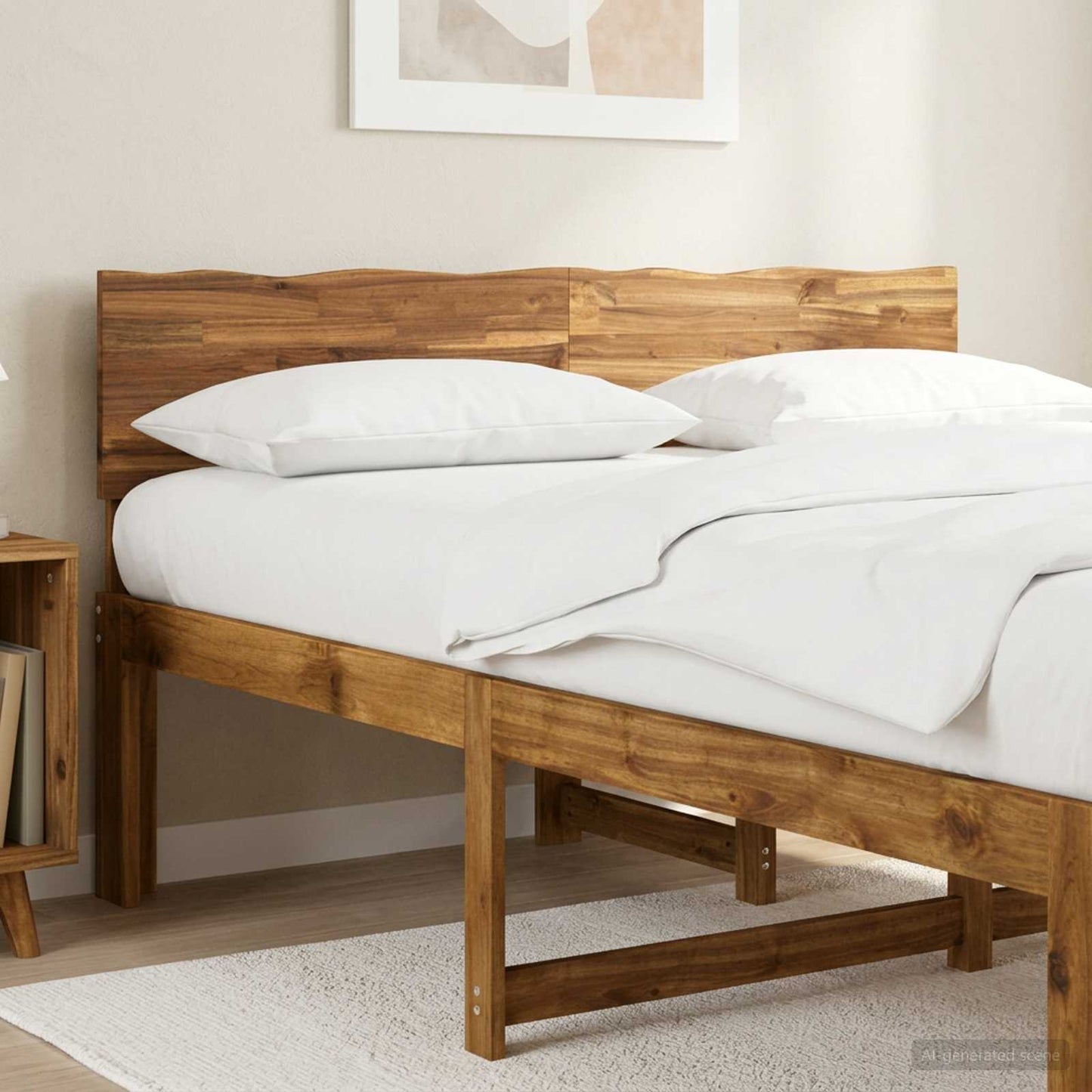 Live Edge Headboard ROSTOCK Natural 160 cm Solid Acacia Wood