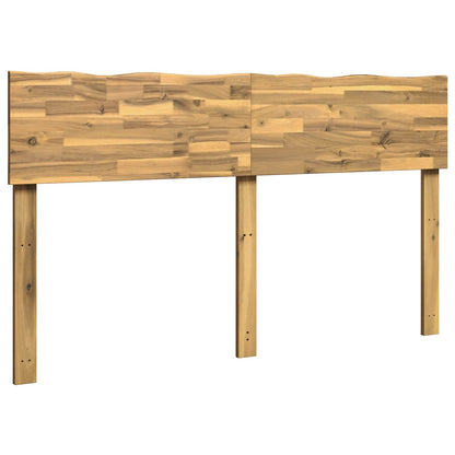 Live Edge Headboard ROSTOCK White 160 cm Solid Acacia Wood