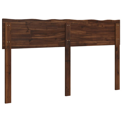 Live Edge Headboard ROSTOCK Dark Brown 150 cm Solid Acacia Wood