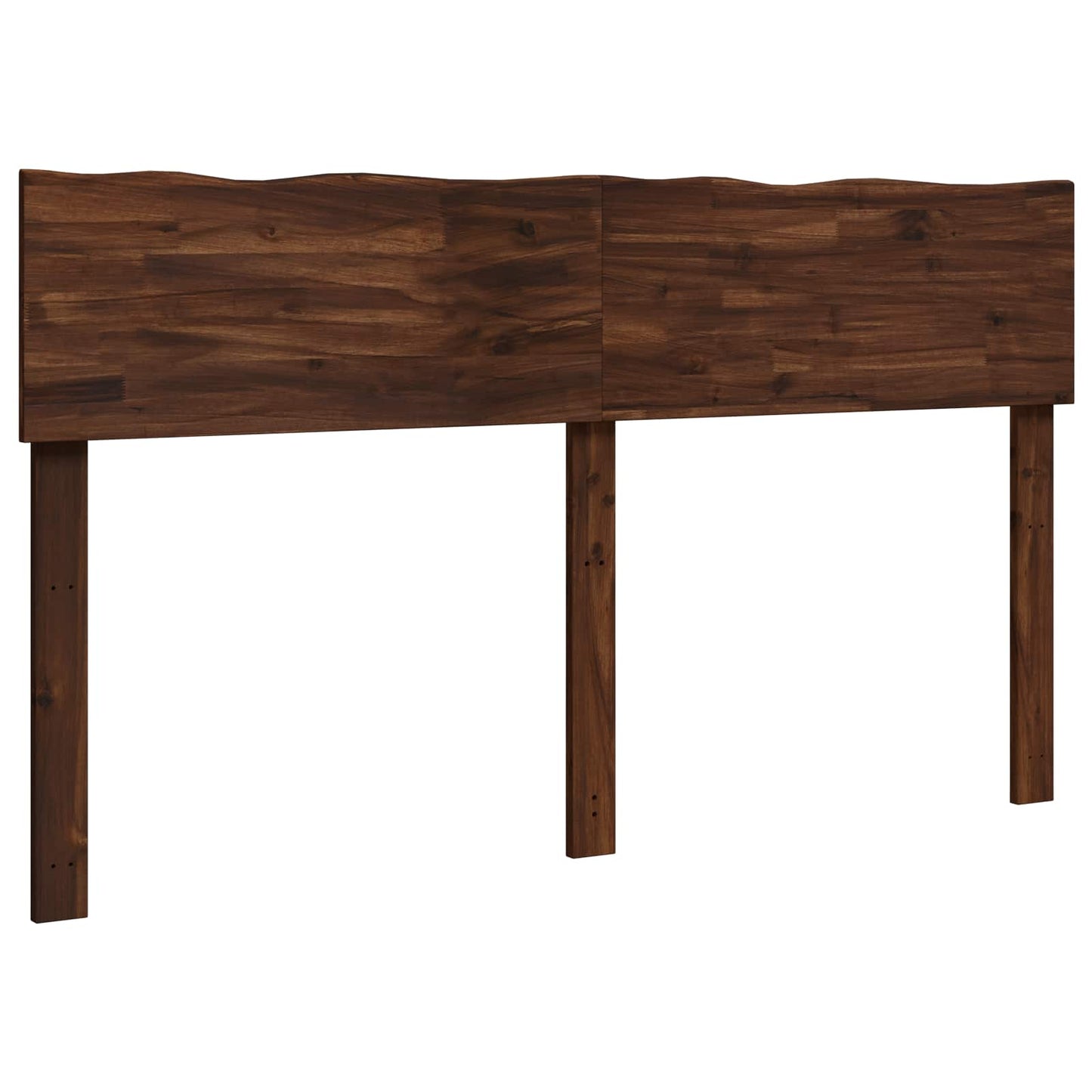 Live Edge Headboard ROSTOCK Dark Brown 140 cm Solid Acacia Wood