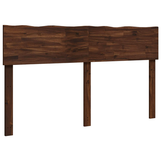 Live Edge Headboard ROSTOCK Dark Brown 135 cm Solid Acacia Wood
