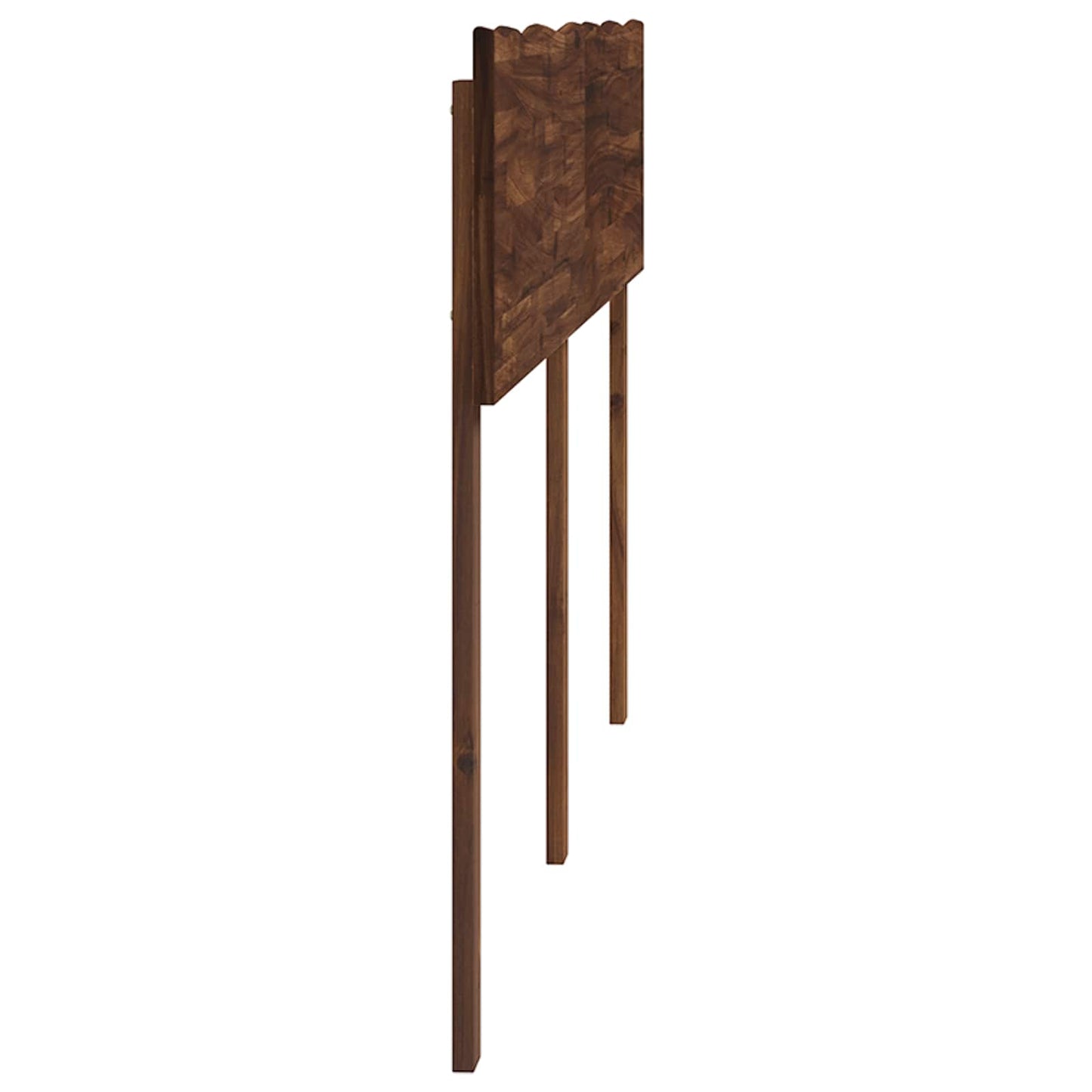 Live Edge Headboard ROSTOCK Dark Brown 135 cm Solid Acacia Wood