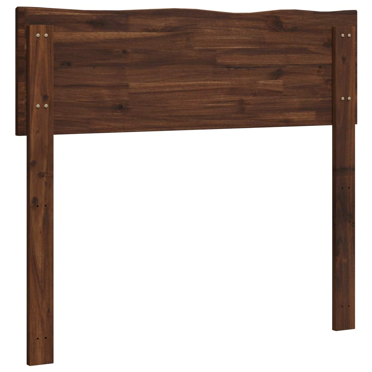 Live Edge Headboard ROSTOCK Dark Brown 100 cm Solid Acacia Wood