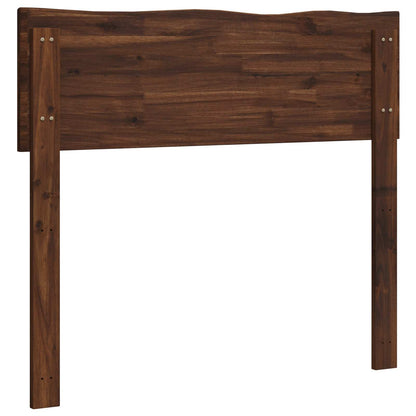 Live Edge Headboard ROSTOCK Dark Brown 100 cm Solid Acacia Wood