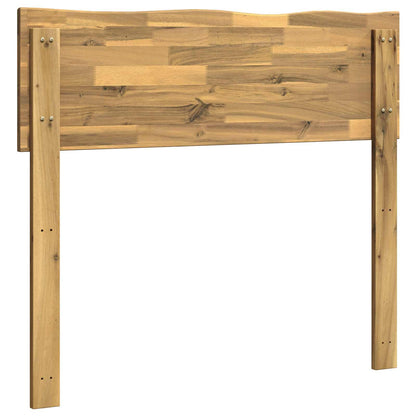 Live Edge Headboard ROSTOCK White 75 cm Solid Acacia Wood