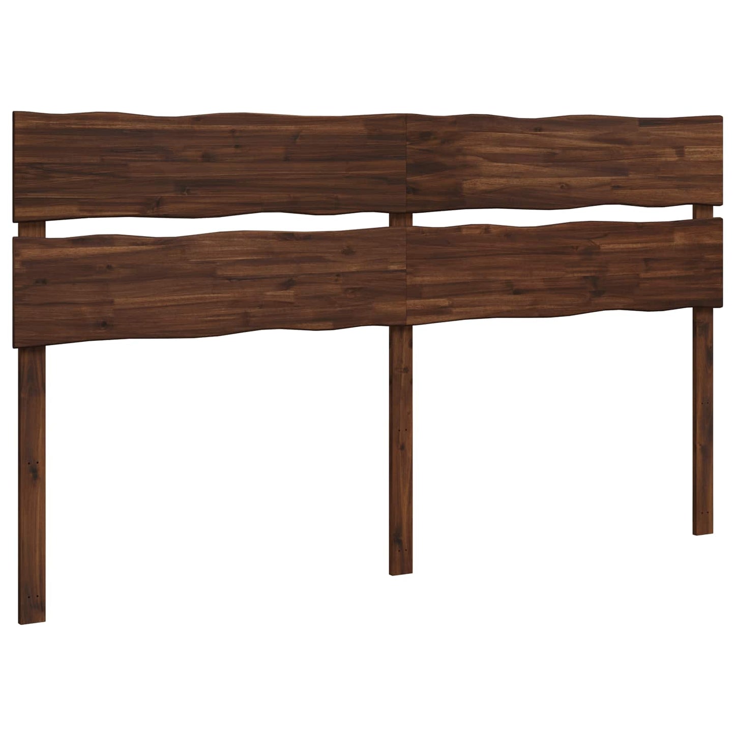Live Edge Headboard ROSTOCK Dark Brown 200 cm Solid Acacia Wood