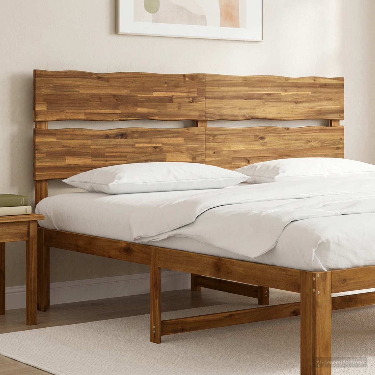 Live Edge Headboard ROSTOCK Natural 200 cm Solid Acacia Wood