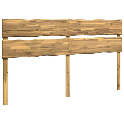 Live Edge Headboard ROSTOCK White 180 cm Solid Acacia Wood