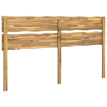 Live Edge Headboard ROSTOCK White 180 cm Solid Acacia Wood