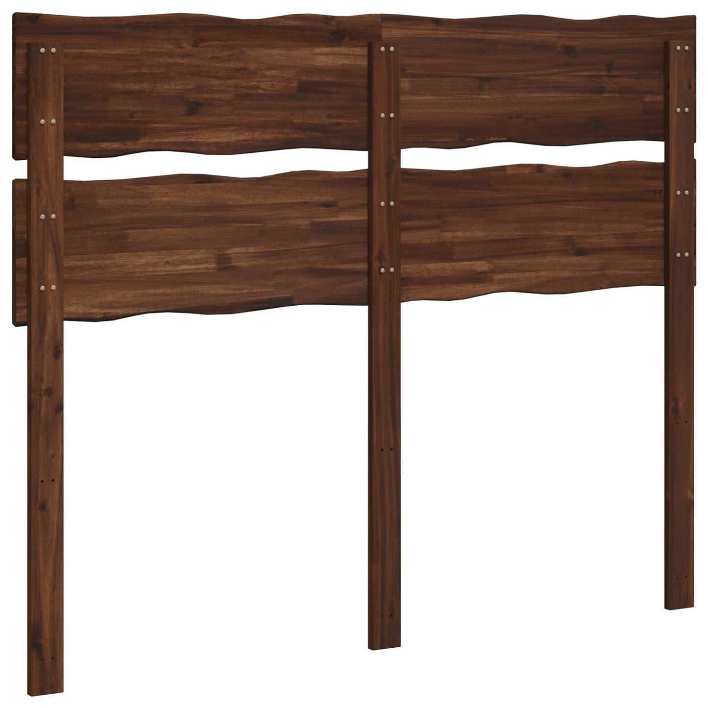 Live Edge Headboard ROSTOCK Dark Brown 150 cm Solid Acacia Wood
