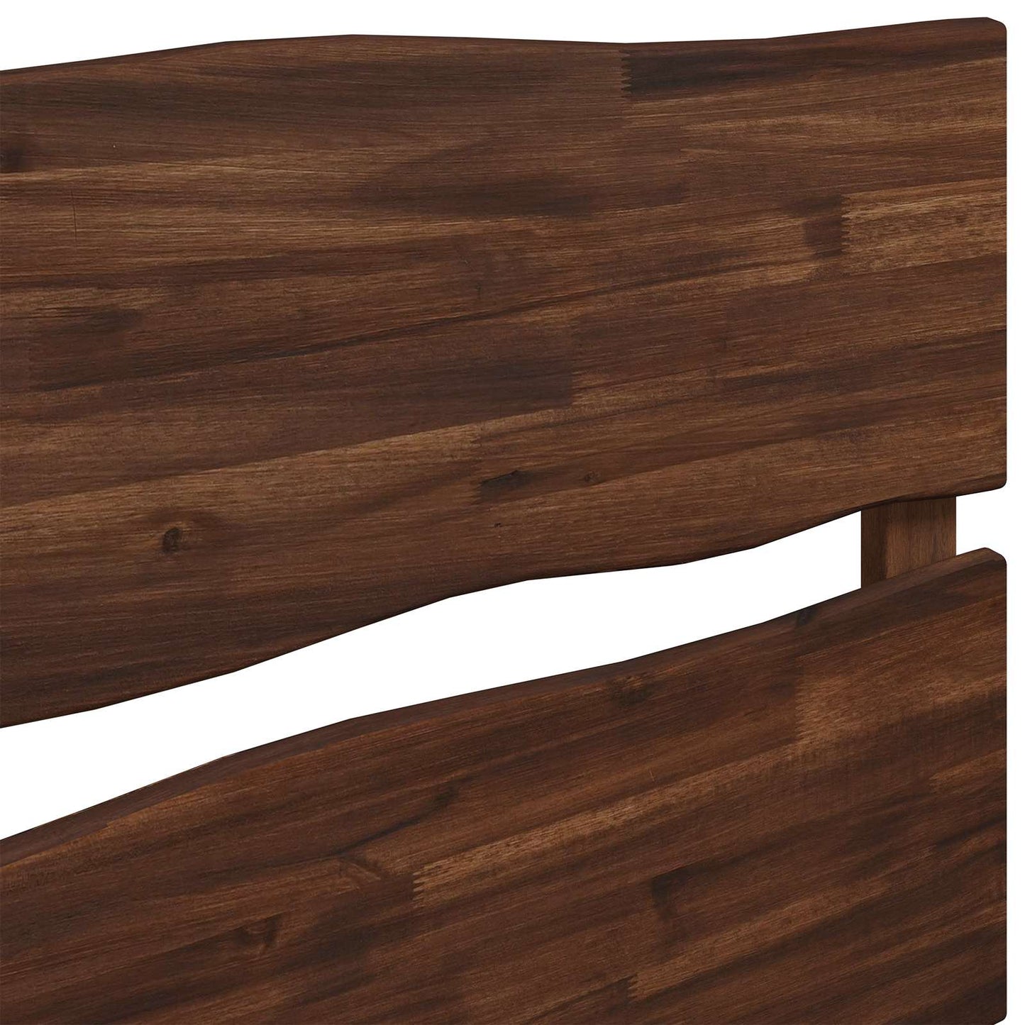 Live Edge Headboard ROSTOCK Dark Brown 140 cm Solid Acacia Wood