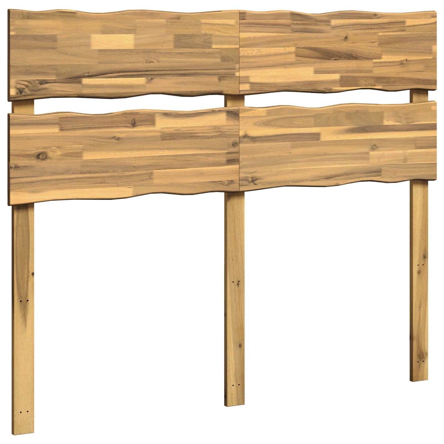 Live Edge Headboard ROSTOCK White 140 cm Solid Acacia Wood