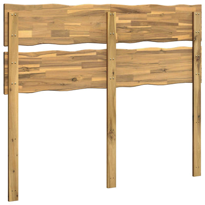 Live Edge Headboard ROSTOCK White 140 cm Solid Acacia Wood