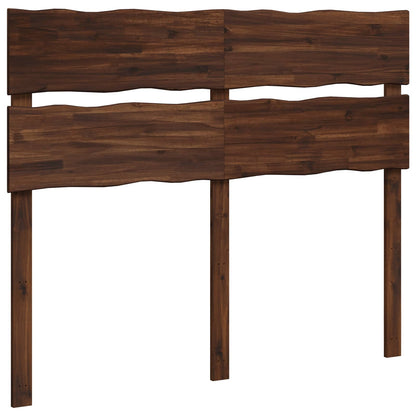 Live Edge Headboard ROSTOCK Dark Brown 120 cm Solid Acacia Wood