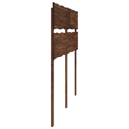 Live Edge Headboard ROSTOCK Dark Brown 120 cm Solid Acacia Wood