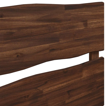 Live Edge Headboard ROSTOCK Dark Brown 90 cm Solid Acacia Wood