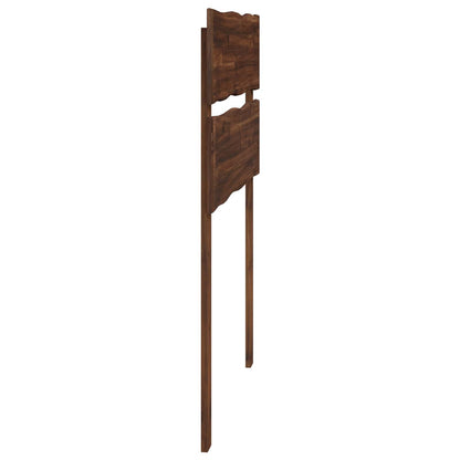 Live Edge Headboard ROSTOCK Dark Brown 80 cm Solid Acacia Wood
