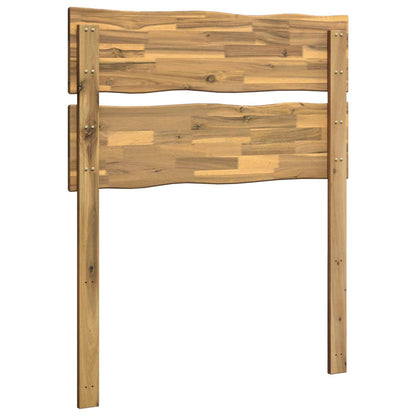 Live Edge Headboard ROSTOCK White 80 cm Solid Acacia Wood