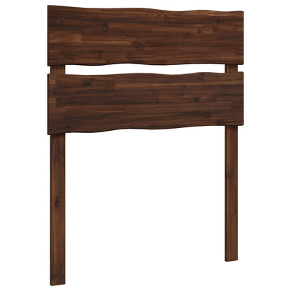 Live Edge Headboard ROSTOCK Dark Brown 75 cm Solid Acacia Wood