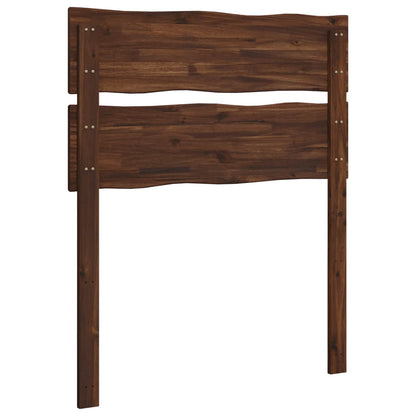 Live Edge Headboard ROSTOCK Dark Brown 75 cm Solid Acacia Wood