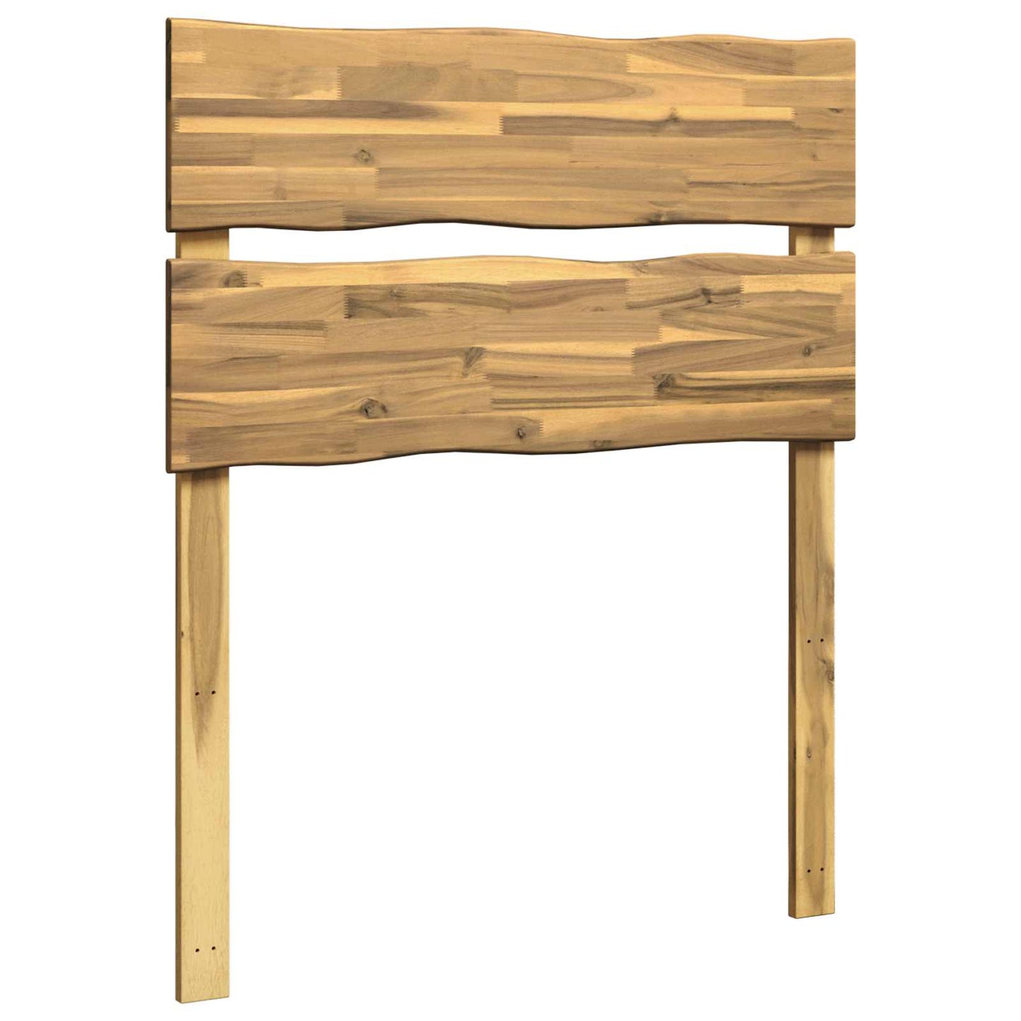 Live Edge Headboard ROSTOCK White 75 cm Solid Acacia Wood