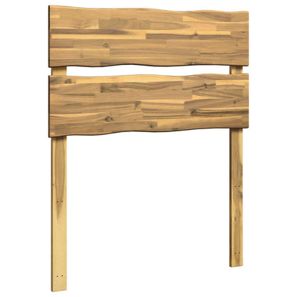 Live Edge Headboard ROSTOCK White 75 cm Solid Acacia Wood
