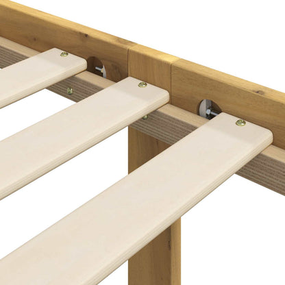 Single Bed Frame with Headboard ROSTOCK White 80 x 200 cm