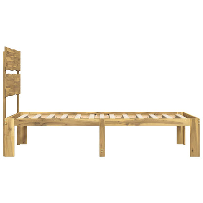 Single Bed Frame with Headboard ROSTOCK White 90 x 190 cm