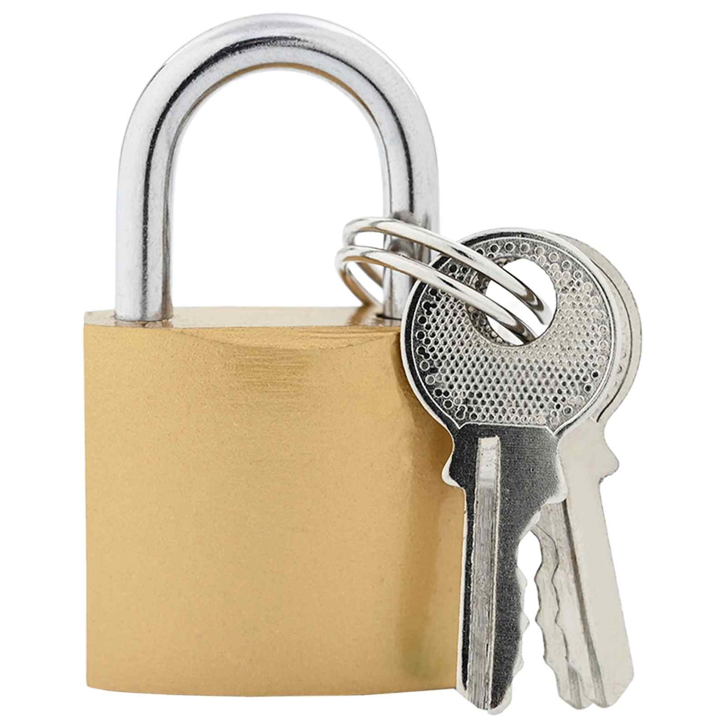 U Lock with Keys 6 pcs Brass Iron