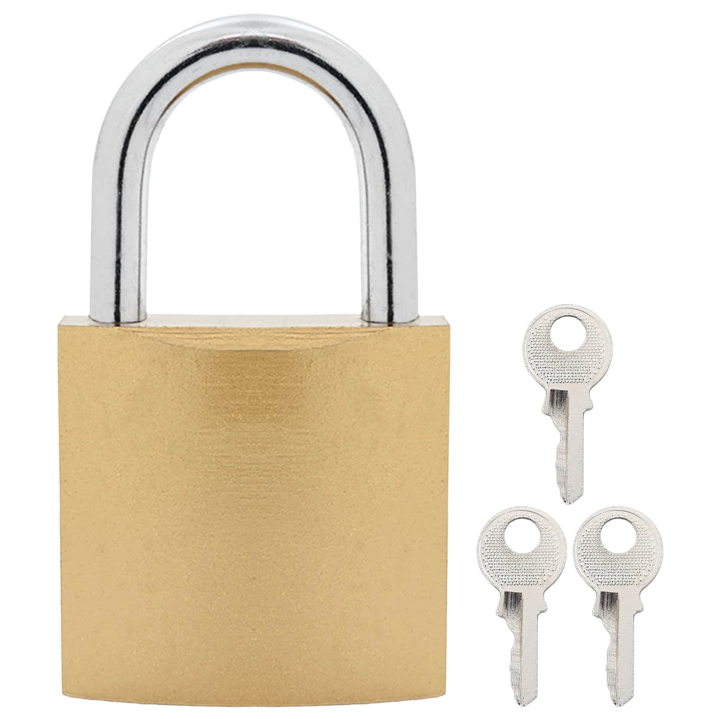U Lock with Keys 6 pcs Brass Iron