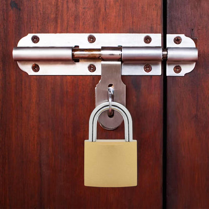 U Lock with Keys 6 pcs Brass Iron