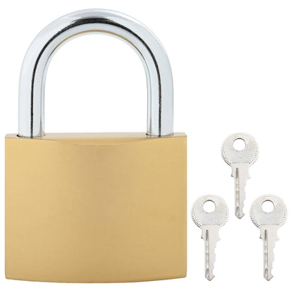 U Lock with Keys 6 pcs Brass Iron