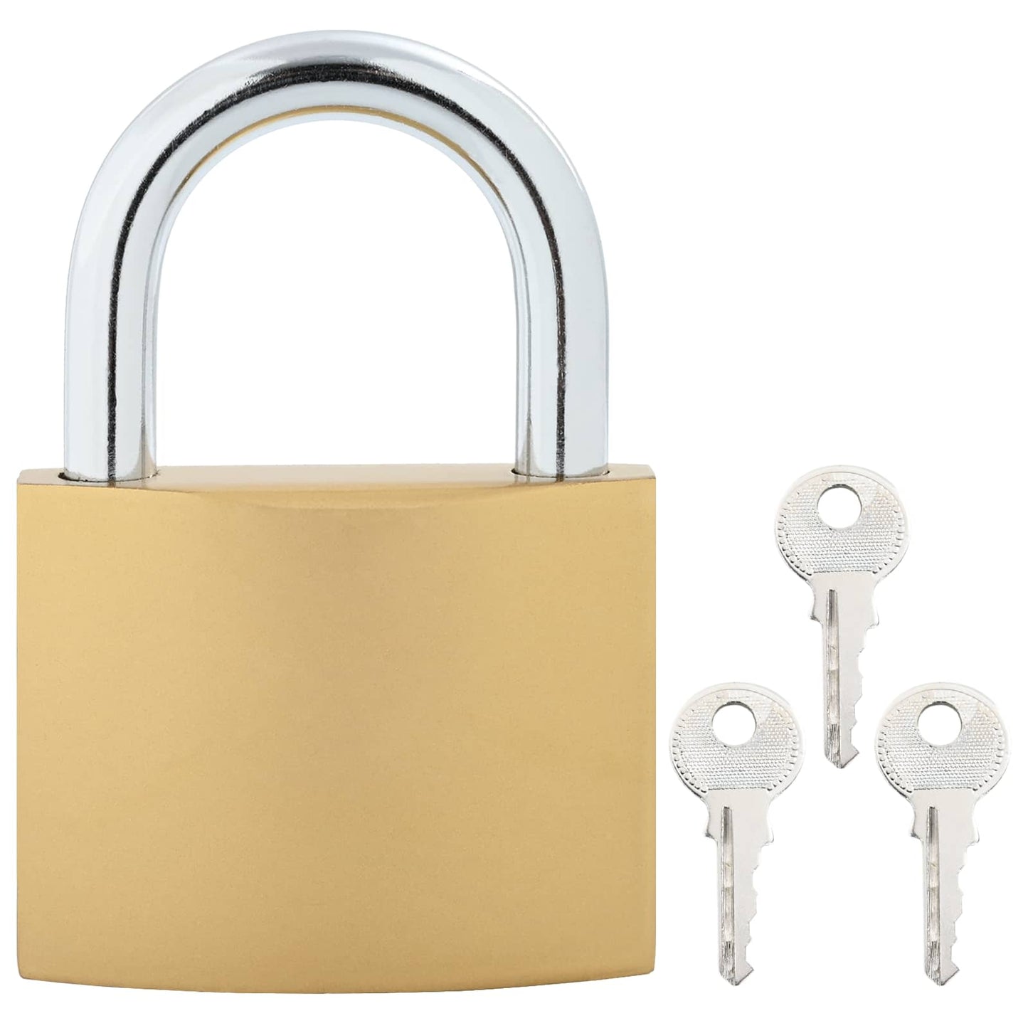 U Lock with Keys 12 pcs Brass Iron