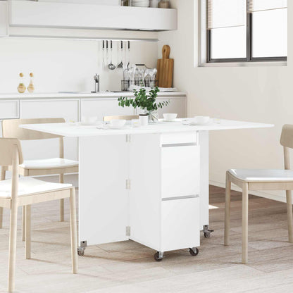 Dinning Table 140 x 80 x 77 cm Engineered Wood White