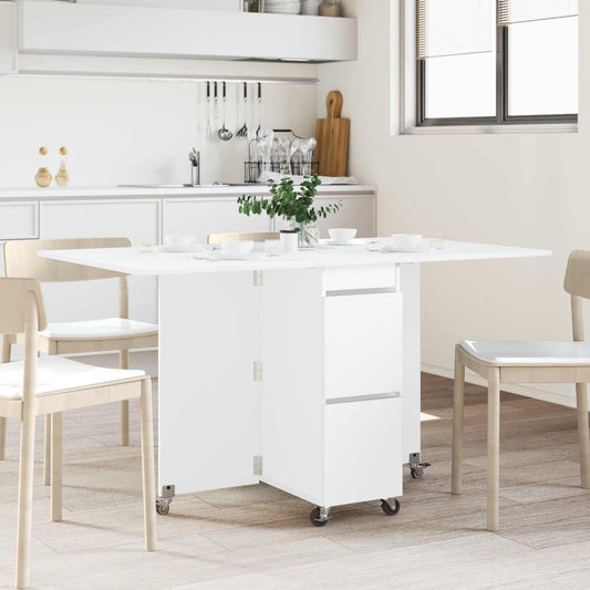 Dinning Table 140 x 80 x 77 cm Engineered Wood White