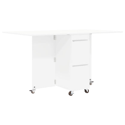 Dinning Table 140 x 80 x 77 cm Engineered Wood White