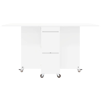 Dinning Table 140 x 80 x 77 cm Engineered Wood White