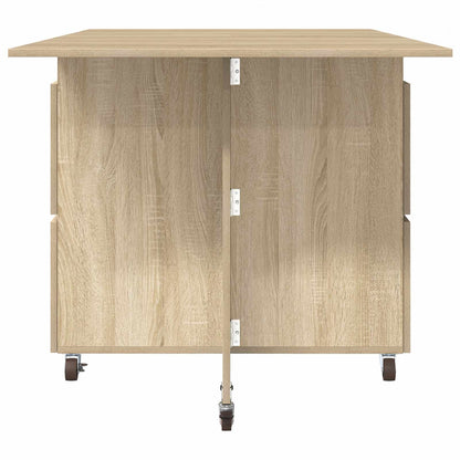Dinning Table 140 x 80 x 77 cm Engineered Wood Sonoma Oak