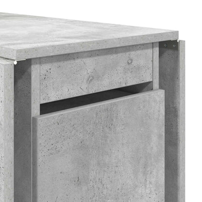 Dinning Table 140 x 80 x 77 cm Engineered Wood Concrete Grey