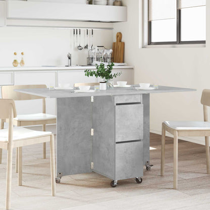 Dinning Table 140 x 80 x 77 cm Engineered Wood Concrete Grey