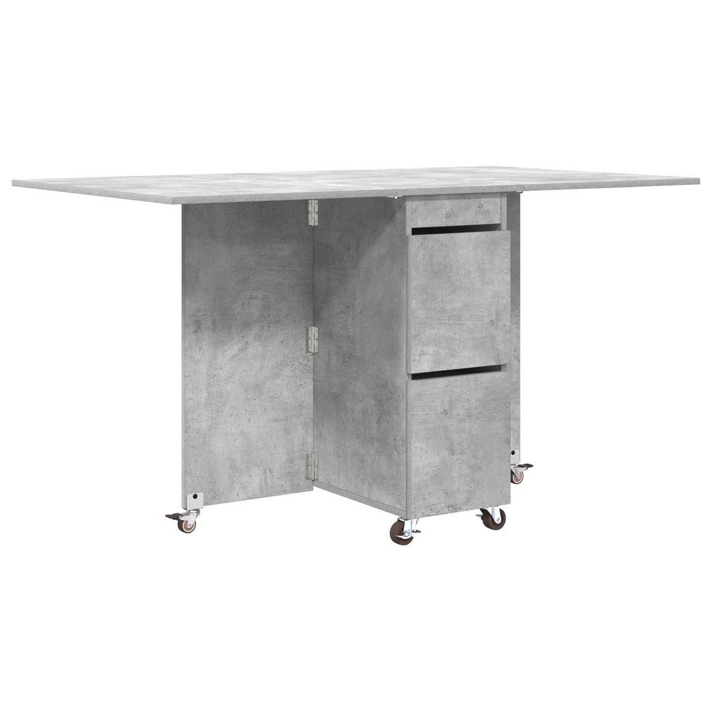 Dinning Table 140 x 80 x 77 cm Engineered Wood Concrete Grey