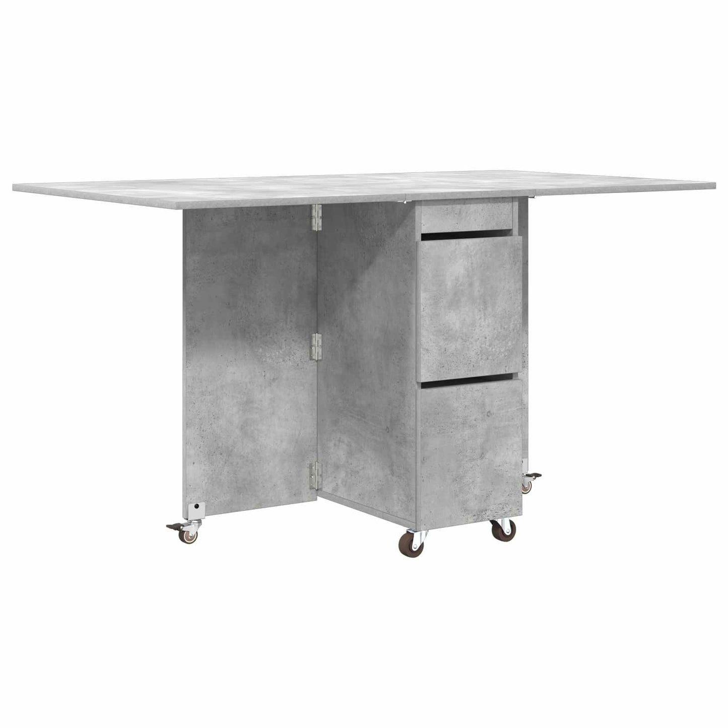 Dinning Table 140 x 80 x 77 cm Engineered Wood Concrete Grey
