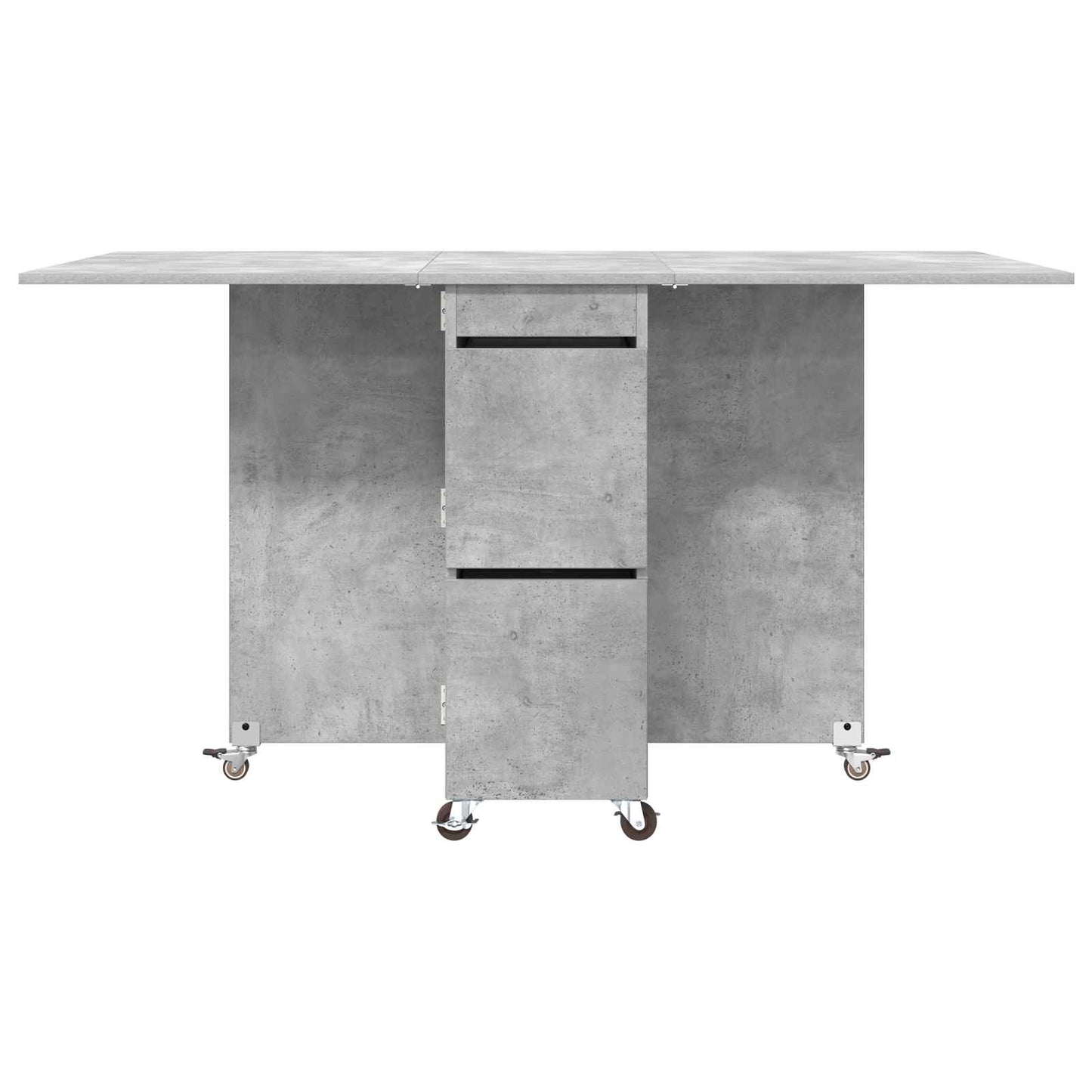 Dinning Table 140 x 80 x 77 cm Engineered Wood Concrete Grey