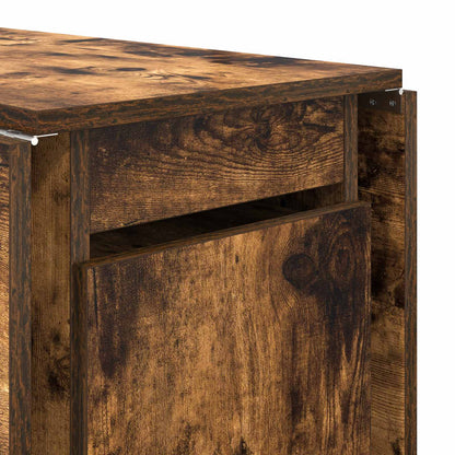 Dinning Table 140 x 80 x 77 cm Engineered Wood Smoked Oak