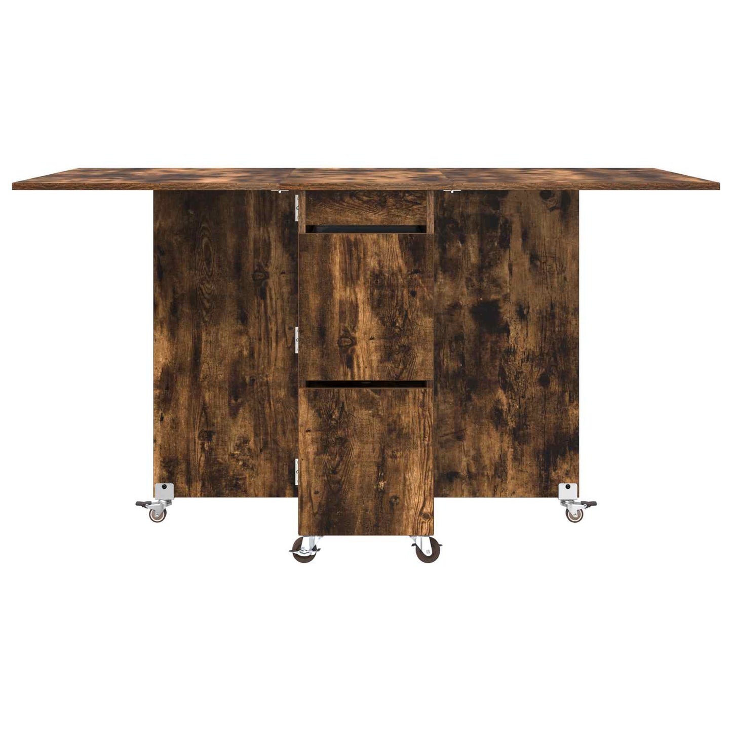 Dinning Table 140 x 80 x 77 cm Engineered Wood Smoked Oak